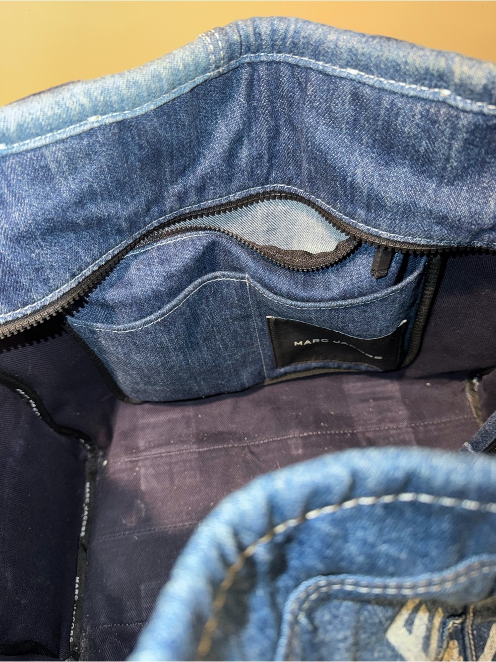 Marc Jacobs Blue Patchwork Denim Tote Bag - Picture 5 of 9